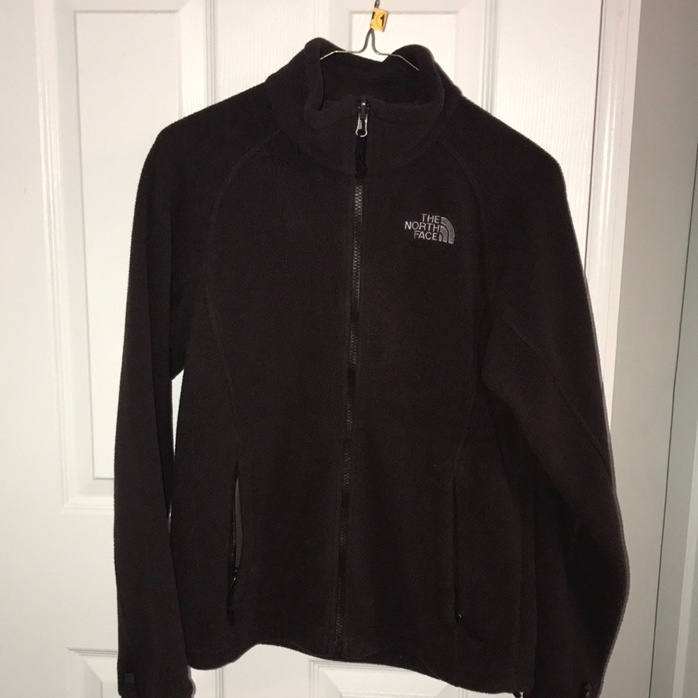 Brown North Face Fleece Zip Up